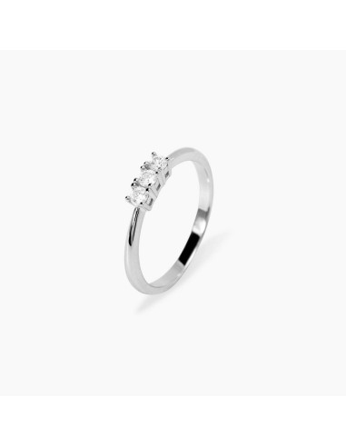 Anillo Mabina My Diamond en Plata 925 con Diamantes Lab‑Grown Trilogía 0,06 ct – Ref. 523469