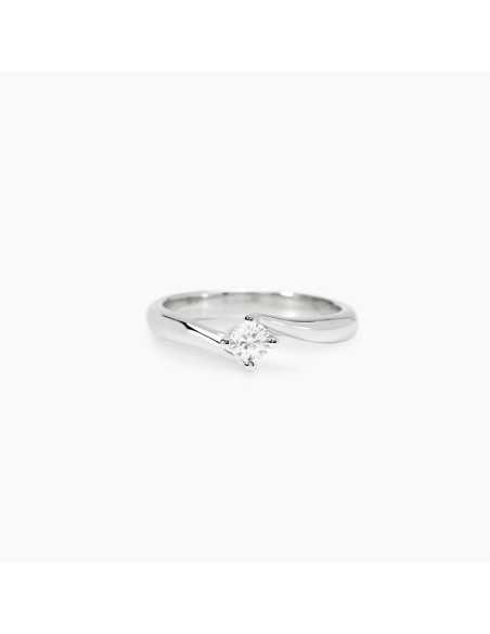 Anillo Solitario en Plata 925 con Diamante Lab‑Grown 0,20 ct