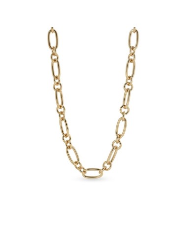 Collar DAURATI con eslabones alargados | Baño de oro 18 k