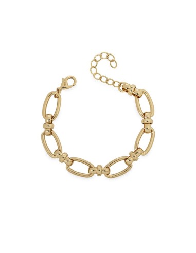 Pulsera Eslabones Dorada Anura | Baño de oro 18 k