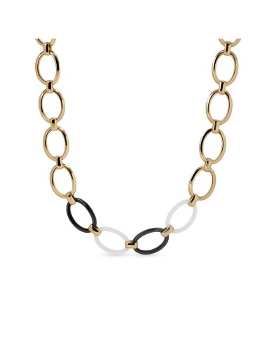 Collar Eslabones Foclar Bicolor | Diseño con efecto bicolor y baño de oro 18 k