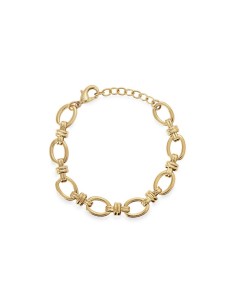 Pulsera de eslabones bañada en oro de 18 quilates | Joyería elegante