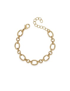 Pulsera de eslabones finos con baño de oro de 18 quilates | Diseño elegante