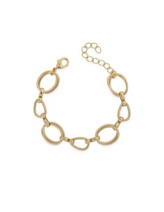 Pulsera eslabones PIVOT con baño de oro 18 k | Joyería elegante