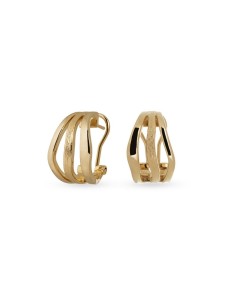 Pendientes MINI TEXTURAS | Diseño con volúmenes texturizados baño de oro 18 k