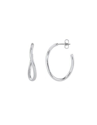 Pendientes Naunet Ondulados en Plata | Diseño moderno y fluido