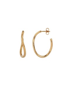 Pendientes Naunet Ondulados | Diseño dorado con baño de oro 18 k