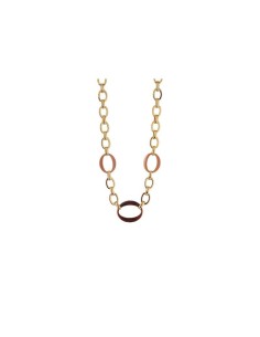 Collar Eslabones de Resina Caramelo y Marrón con Baño de Oro – VIDAL & VIDAL