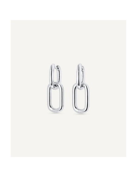 Pendientes Aros PILI con Perla y Baño de plata – VIDAL & VIDAL**