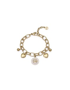 Pulsera Viceroy Fashion de acero e ip dorado con colgantes para mujer
