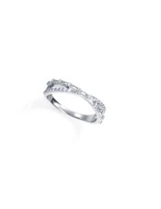 Anillo Viceroy Jewels de plata de ley con circonitas blancas y diseño geométrico