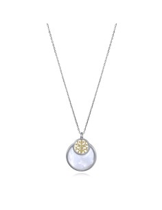 Colgante Viceroy Jewels de plata de ley con nácar y árbol de la vida en acabado dorado