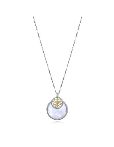 Colgante Viceroy Jewels de plata de ley con nácar y árbol de la vida en acabado dorado