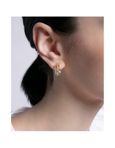 Pendientes Viceroy Jewels de plata de ely con baño de oro y circonitas para mujer