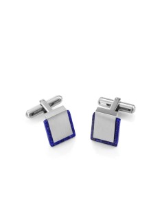 Gemelos Viceroy Fashion de acero con piedra azul estilo lapislázuli