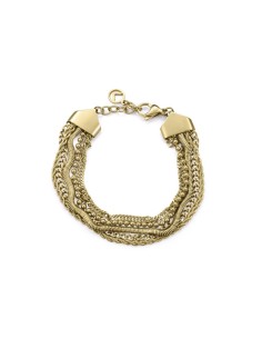 Pulsera Viceroy Fashion de acero IP dorado con cadenas múltiples