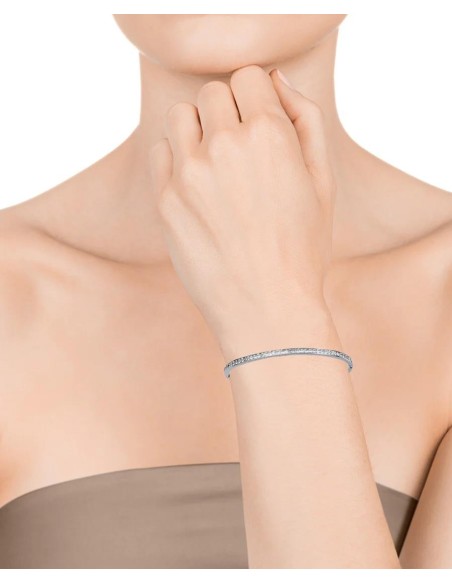 Pulsera rígida Viceroy Fashion de acero con circonitas para mujer
