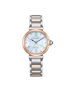Reloj Citizen EM1074-82D Mujer Eco-Drive Acero Bicolor con Diamante y Esfera Nác