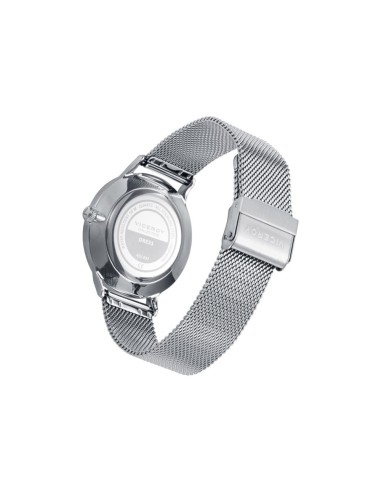 Reloj Viceroy hombre acero malla milanesa esfera negra fecha