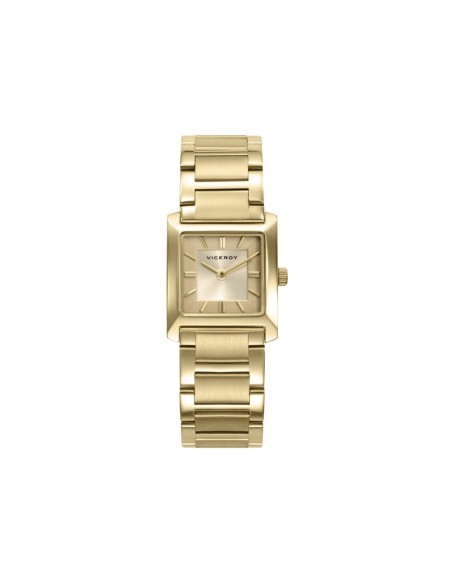 Reloj Viceroy mujer acero IP dorado rectangular elegante