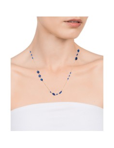 Collar Viceroy Chic de acero IP dorado con piedras naturales y sintéticas para mujer 2