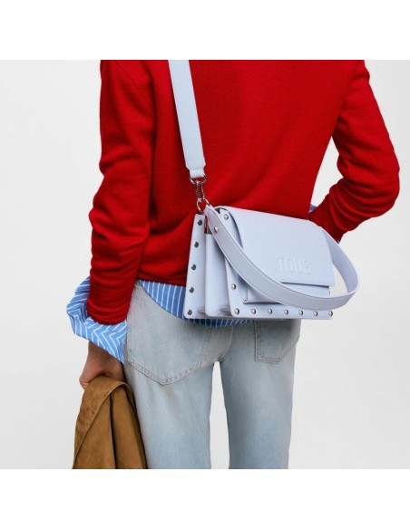 Bandolera Mediana Azul TOUS Audree Studs para Mujer – Bolso Elegante y Actual