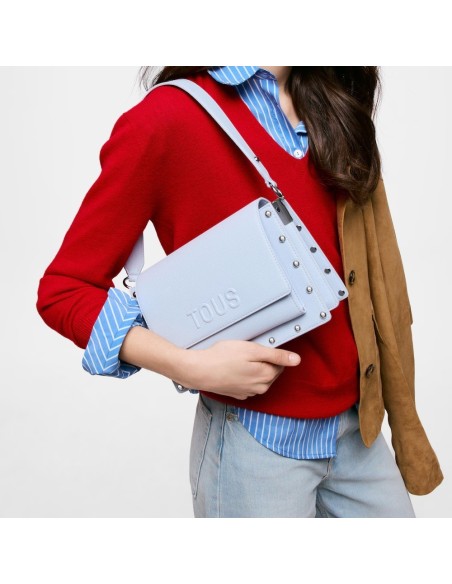 Bandolera Mediana Azul TOUS Audree Studs para Mujer – Bolso Elegante y Actual