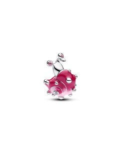 Charm en plata de ley Caracol Rosa