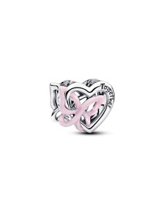 Charm en plata de ley Corazón y Mariposa Entrelazados