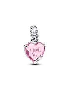 Charm Colgante en plata de ley I Love You Mom
