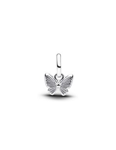 Charm Mini Colgante en plata de ley Mariposa Rosa 2