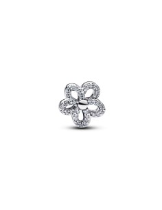 Charm en plata de ley y con un recubrimiento en oro de 14k Flor en Filigrana y Pavé 2