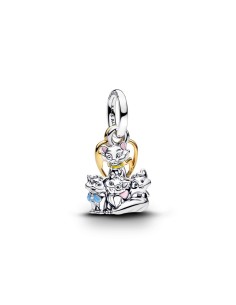 Charm Colgante con un recubrimiento en oro de 14k Duquesa y Gatitos de Los Aristogatos de Disney