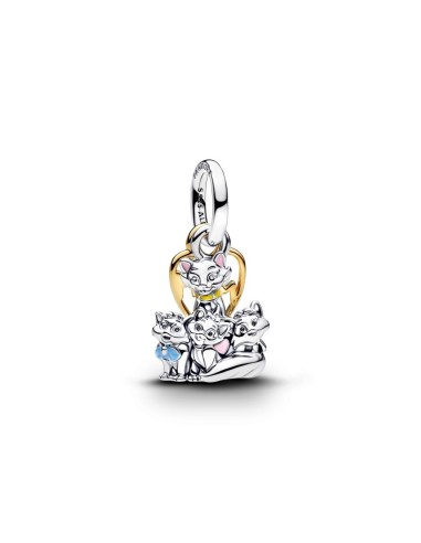 Charm Colgante con un recubrimiento en oro de 14k Duquesa y Gatitos de Los Aristogatos de Disney