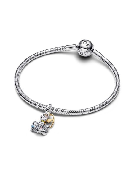 Charm Colgante con un recubrimiento en oro de 14k Duquesa y Gatitos de Los Aristogatos de Disney