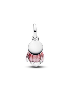 Charm Colgante en plata de ley y con un recubrimiento en oro de 14k Flor Floreciente en Dos Tonos 2