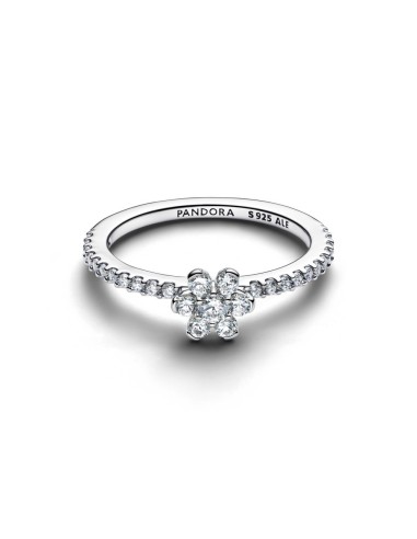 Anillo en plata de ley Flor Brillante