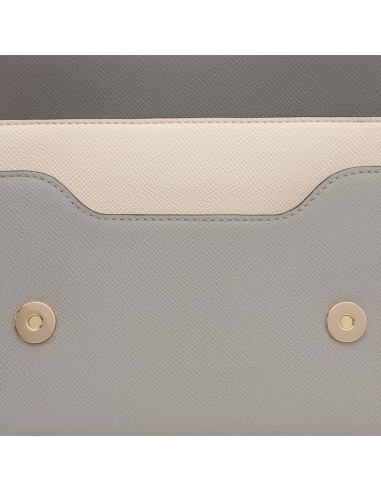 Bandolera mediana TOUS Audree Saffiano beige y gris – Bolso elegante y funcional para mujer