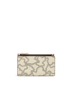 Cartera TOUS Flat Kaos Icon beige – Billetera elegante, compacta y funcional para mujer