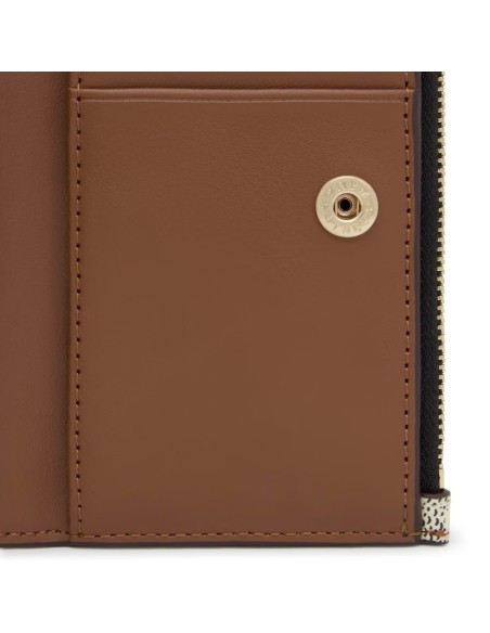 Cartera TOUS Flat Kaos Icon beige – Billetera elegante, compacta y funcional para mujer