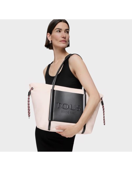 Capazo grande TOUS Empire Soft nude – Bolso shopper amplio y elegante para mujer