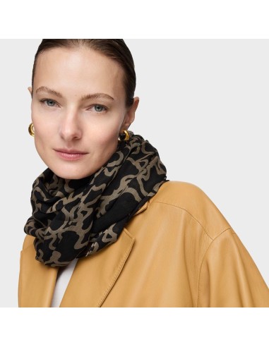 Foulard TOUS Kaos negro – Pañuelo elegante y versátil con estampado icónico