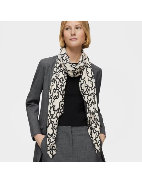 Foulard TOUS Kaos color arena – Pañuelo elegante y versátil en tonos neutros