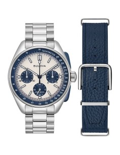 RELOJ BULOVABulova Lunar Pilot 98K112 Cronógrafo Hombre 43,5 mm Acero Esfera Blanca Movimiento High Precision 262 kHz