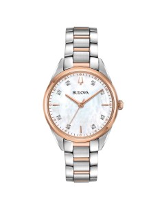 Reloj Bulova bicolor CLASSIC SUTTON con diamantes