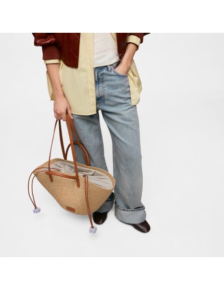 Capazo grande TOUS Summer Holidays natural – bolso de verano amplio y elegante