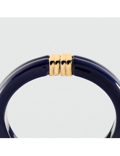 Pulsera esclava Royal acabado azul y oro | Elegancia sofisticada Agatha París 2