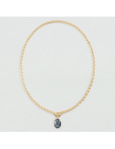Collar largo La Riviera acabado azul y oro | Elegancia moderna Agatha París 2