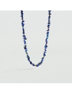 Collar corto Cassis acabado azul y oro | Elegancia moderna Agatha París