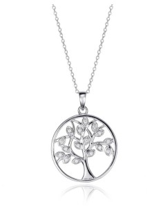 Collar Viceroy Jewels de plata de ley con arbol de la vida y circonitas